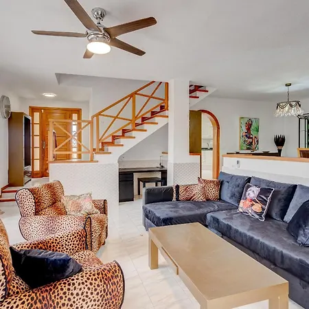 Natali ,luxury 3-levels Large On Tenerife, Ocean View, Private Poo L& Barbecue Area