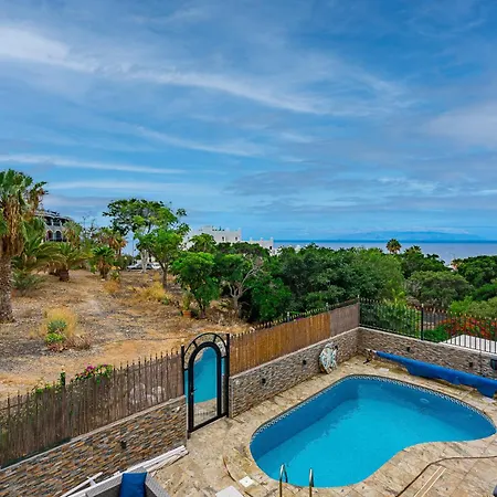 Natali ,luxury 3-levels Large On Tenerife, Ocean View, Private Poo L& Barbecue Area