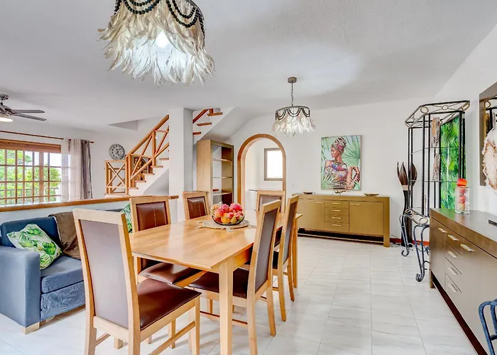 Villa Natali ,luxury 3-levels Large On Tenerife, Ocean View, Private Poo L& Barbecue Area