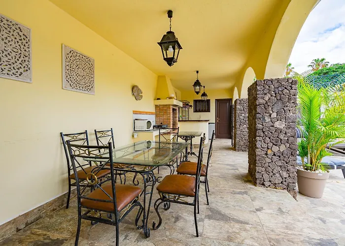 Willa Natali ,luxury 3-levels Large On Tenerife, Ocean View, Private Poo L& Barbecue Area *